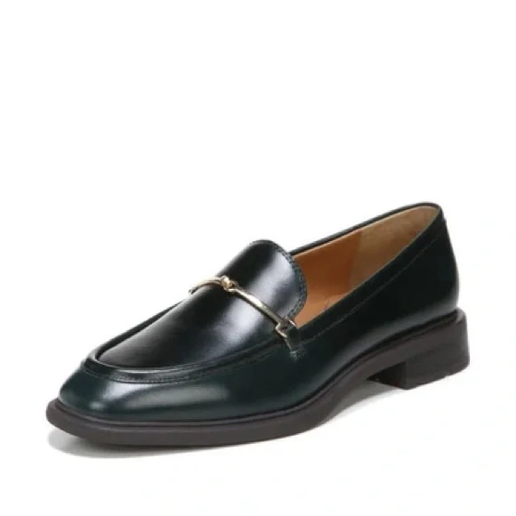SARTO (US 6) by Franco Sarto Eda Loafer Leather Padded Sturdy Sole English Green - Picture 16 of 16